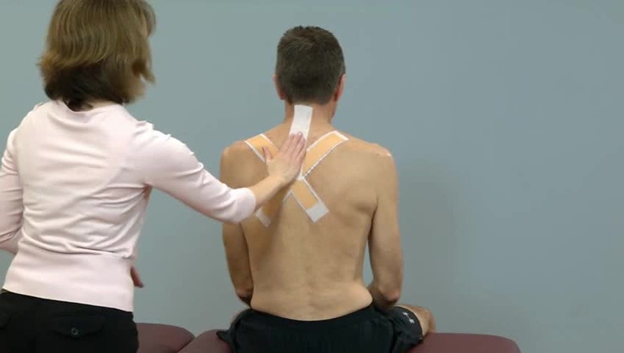 Postural Taping Upper Back, Midback, and Lower Back