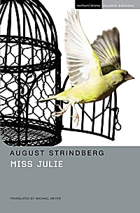The front cover of Miss Julie by 	August Strindberg