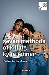 A young Black woman and a young black-mixed race woman have an arm around each other on the cover of seven methods of killing kylie jenner by Jasmine Lee-Jones