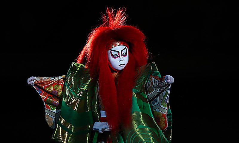 Kabuki performer in Chofu, Japan