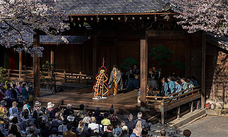 Noh performers in Tamba, Japan
