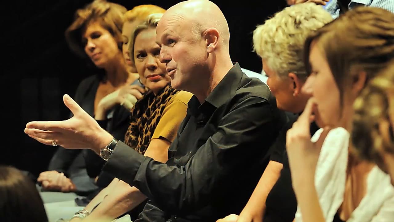 An industry expert talking about exercises to a group of students in Creating Comedy: Techniques and Exercises