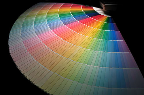 Full Rainbow of Paint Color Chart Fan Deck