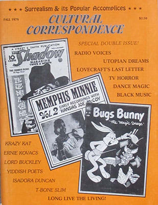 Cover of the 1979 Special issue of the magazine Cultural Correspondence