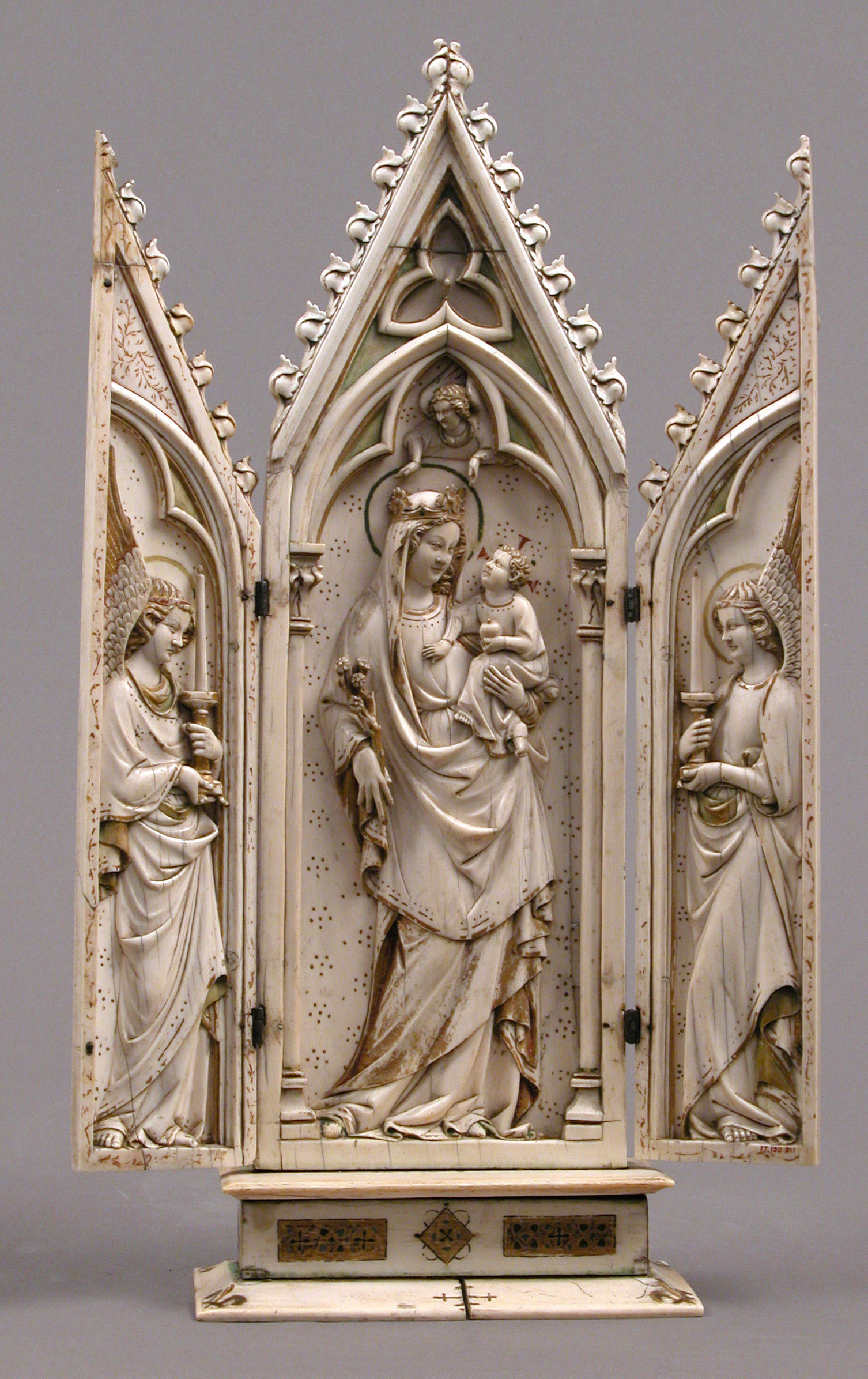 Triptych with the Coronation of the Virgin, 1325-50
