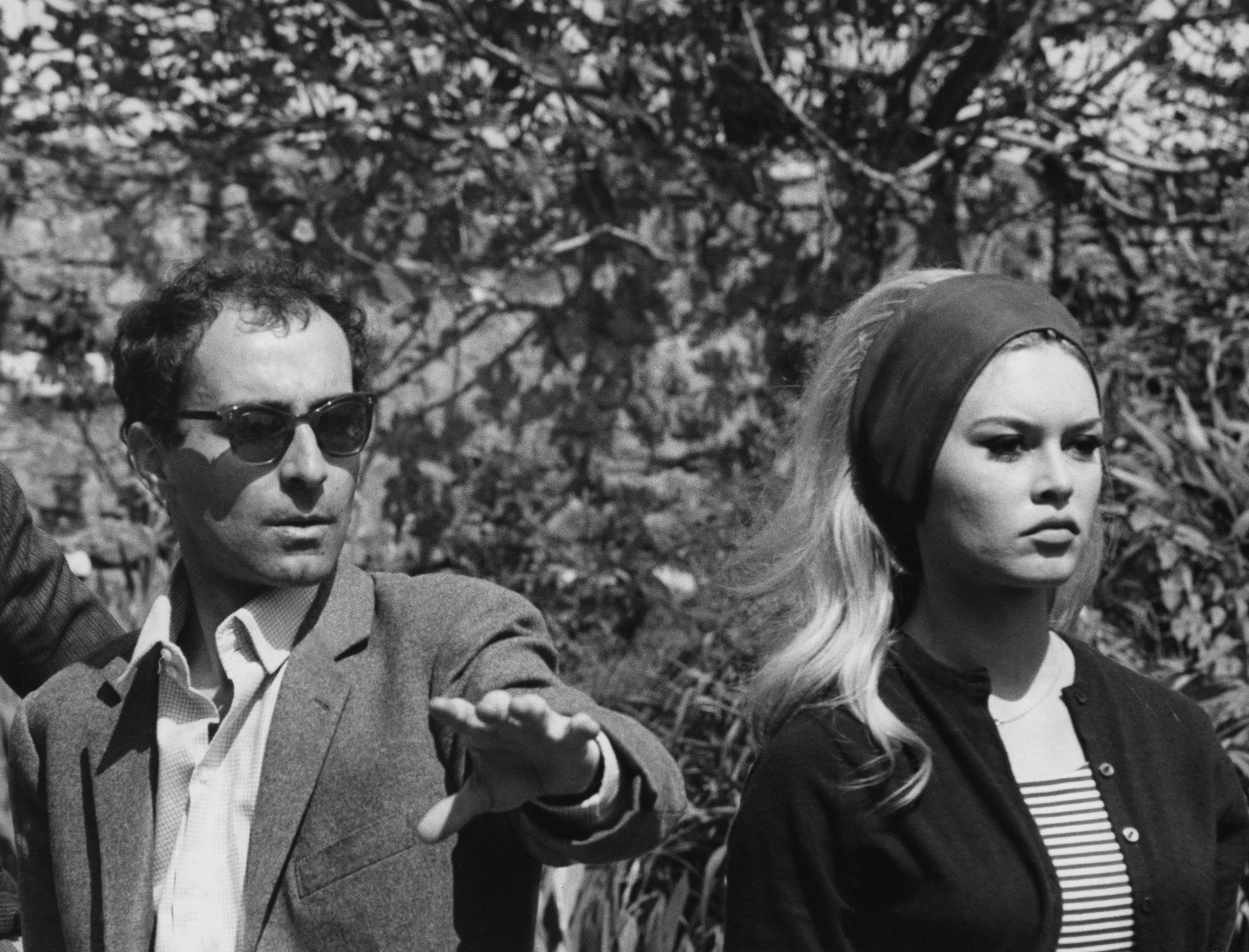 Jean-Luc Godard and Brigitte Bardot