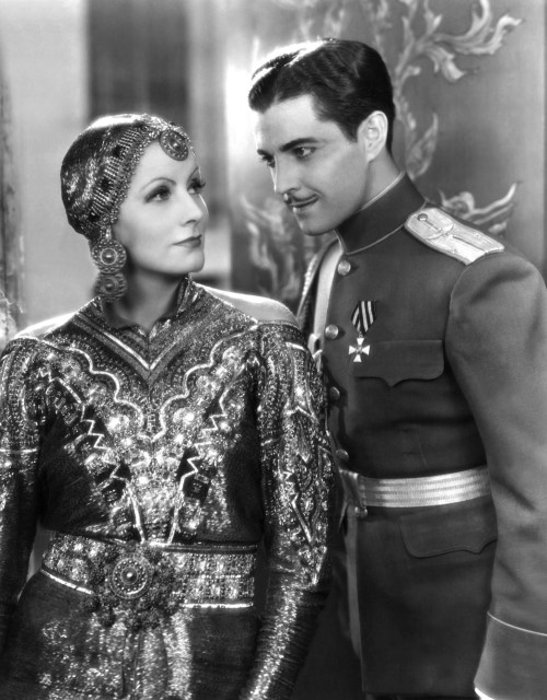 Image from the 1931 film 'Mata Hari', featuring Greta Garbo and Ramon Novarro.