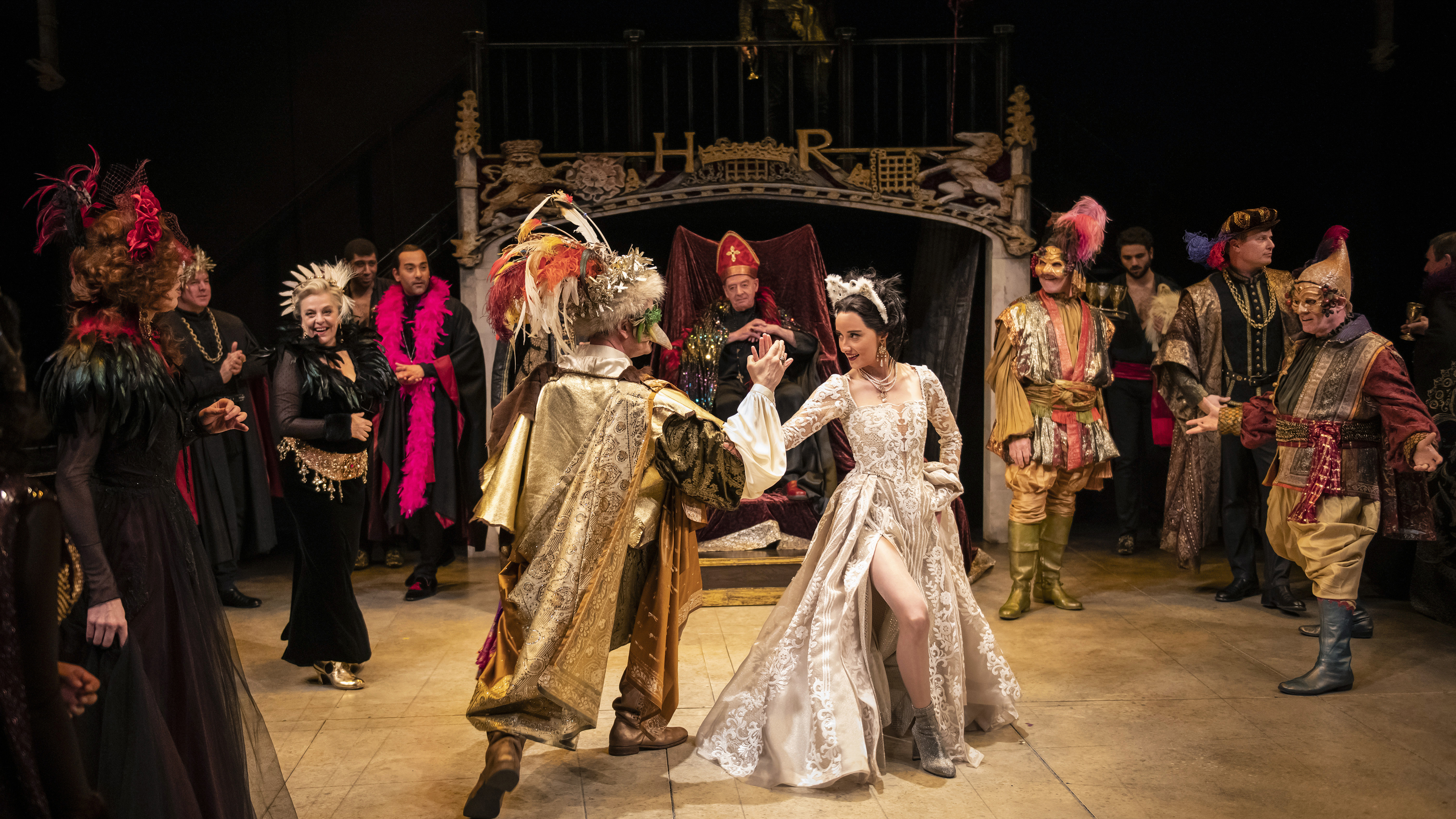 1 actor on stage performing in Henry VIII at the Stratford Festival in Stratford, Ontario, Canada