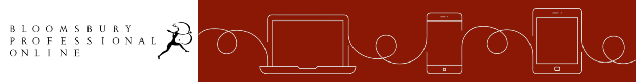 Banner announcing new Bloomsbury Professional Online platform