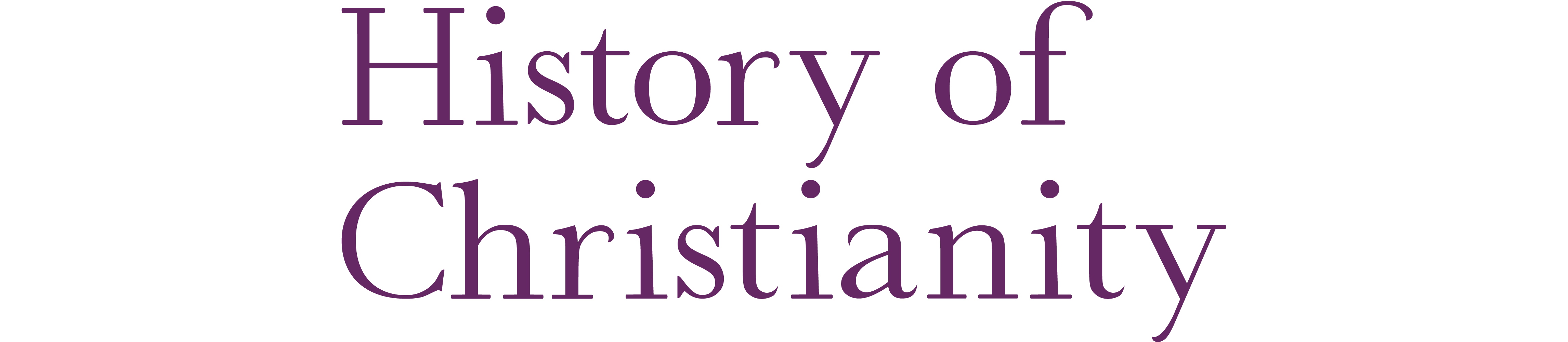History of Christianity logo