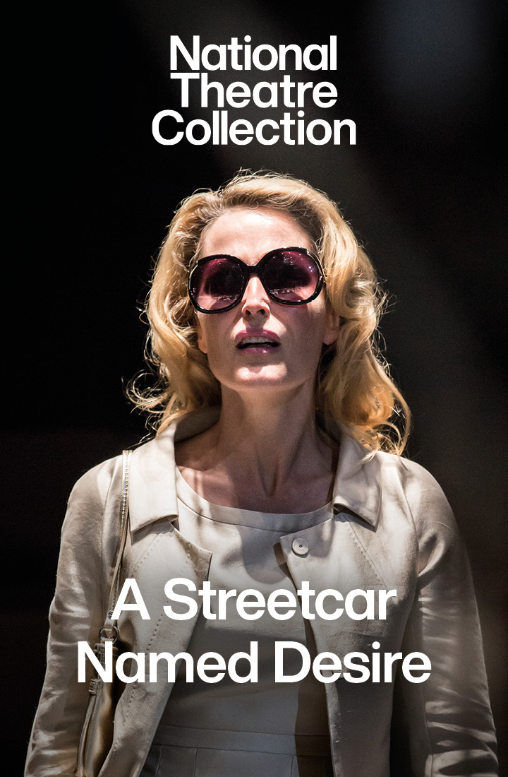 Gillian Anderson starring as Blanche DuBois in A Streetcar Named Desire, a production recorded for the National Theatre