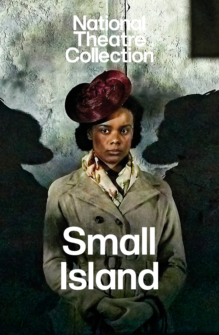 An actress wearing a light green dress starring in the production Small Island directed by Rufus Norris, recorded for the National Theatre