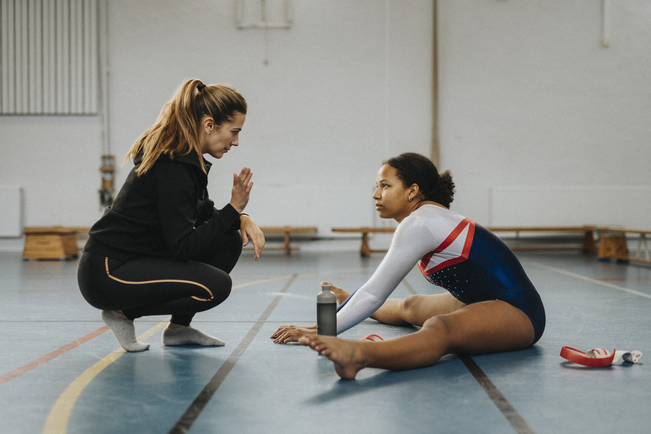 woman stretching