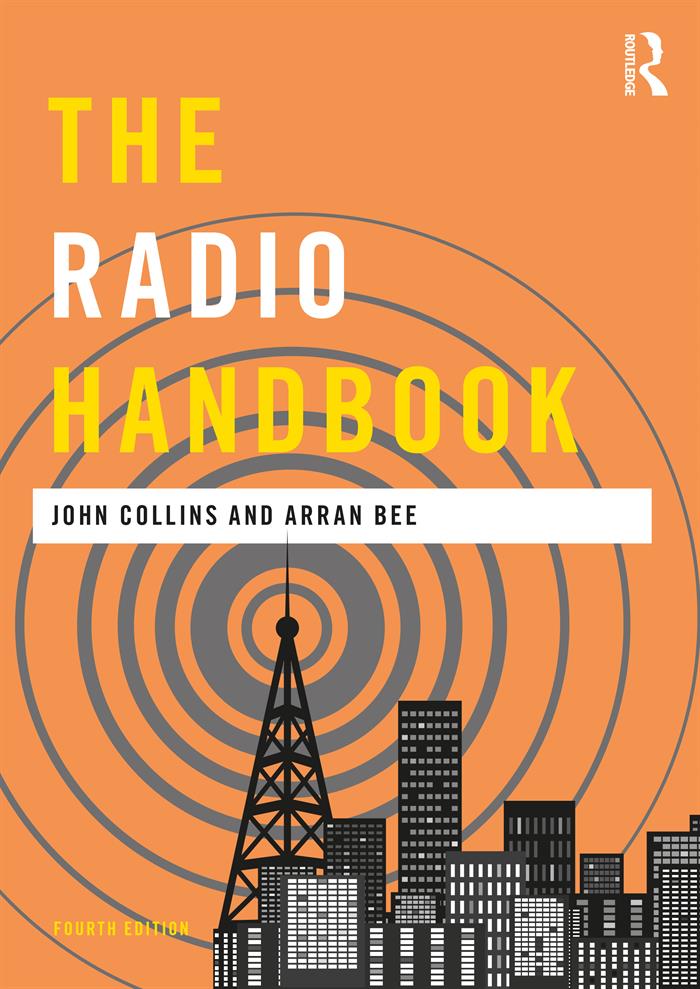 Book cover for The Radio Handbook by John Collins and Arran Bee.