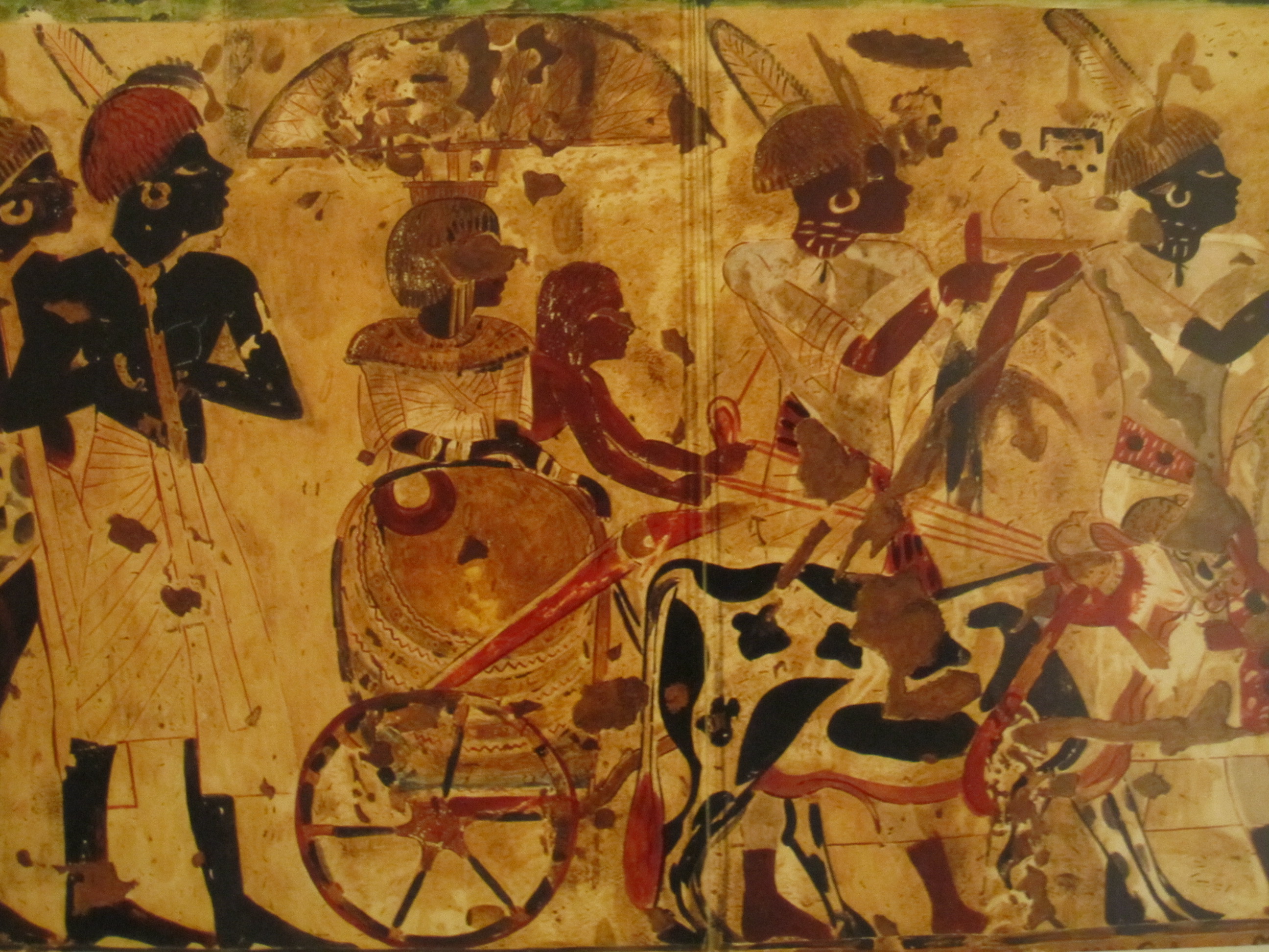 Nubians bringing tribute for King Tut, Tomb of Huy, Wikimedia 