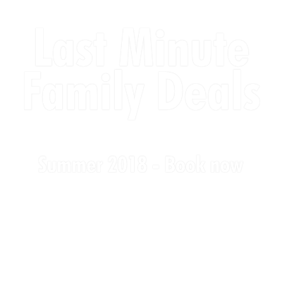 Last Minute Family Getaways logo.