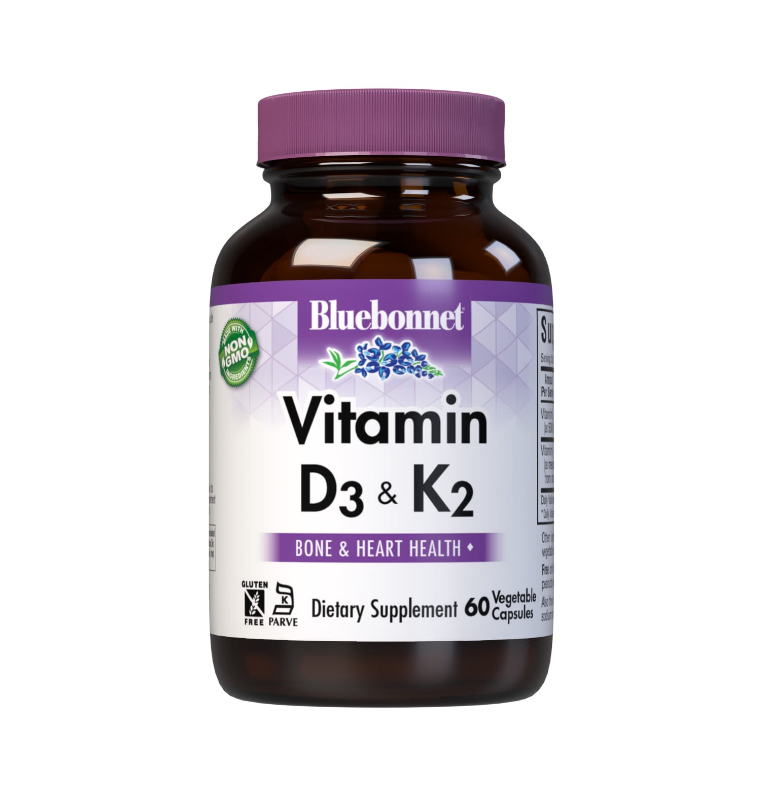 Bluebonnet’s Vitamin D3 & K2 Vegetable Capsules