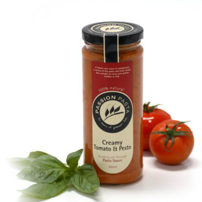Passion Pasta Sauce Creamy Tomato & Pesto 465ml (WA) Passion Pasta Sauce Creamy Tomato & Pesto 465ml (WA)