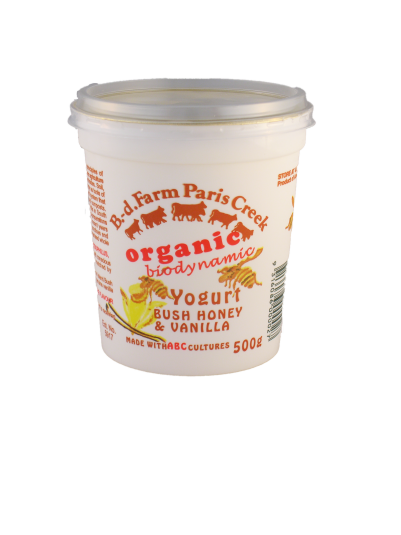 B-d Farm Yoghurt Bush Honey & Vanilla 500g