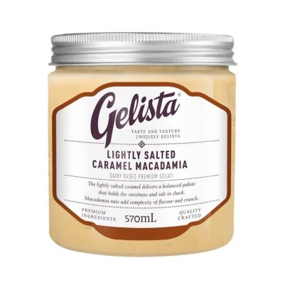 Gelista Lightly Salted Caramel Macadamia 570ml (WA)