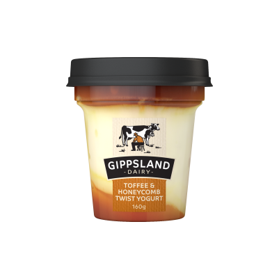 Gippsland Dairy Toffee Honeycomb Yoghurt 160g (WA)