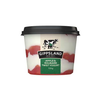 Gippsland Dairy Apple Rhubarb Yoghurt 720g (WA)