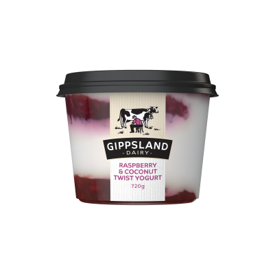 Gippsland Dairy Raspberry & Coconut Yoghurt 720g