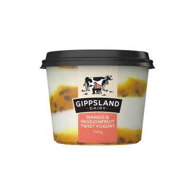 Gippsland Dairy Mango & Passion Yoghurt 720g (WA)