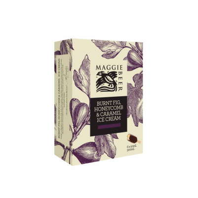 Maggie Beer Icecream Sticks Burnt Fig Honeycomb 300ml (WA & QLD)