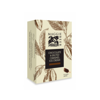 Maggie Beer Icecream Sticks Choc Salted Caramel 300ml (WA & QLD)