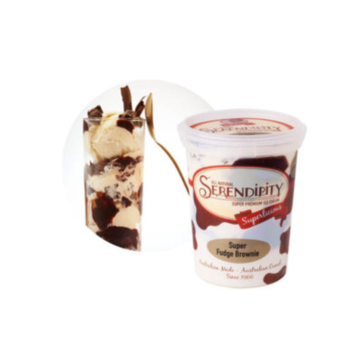 Serendipity Icecream Super Fudge Brownie 500ml (WA)