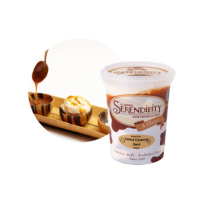 Serendipity Icecream Salted Caramel Swirl 500ml (WA)