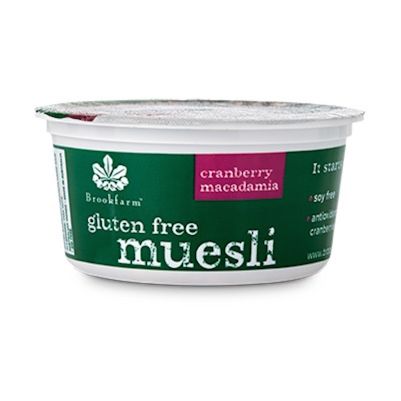 Brookfarm Gluten Free Muesli Cranberry Tub 50g