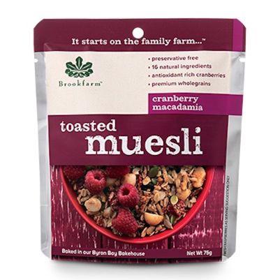 Brookfarm Toasted Sachet with Cranberry 75g (WA)