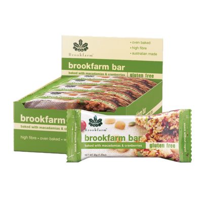 Brookfarm Gluten Free Bar with Cranberry 35g (WA)