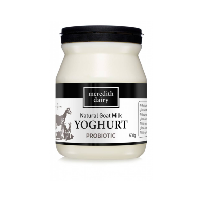 Meredith Yoghurt Black Goats Milk 500g