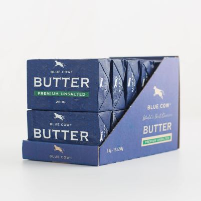 Blue Cow Premium Butter Unsalted 250g