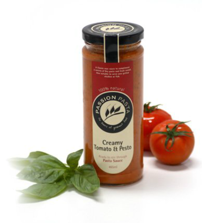 Passion Pasta Sauce Creamy Tomato & Pesto 465ml (WA)