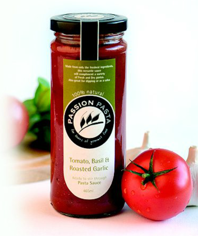 Passion Pasta Sauce Tomato, Basil & Garlic 465ml (WA)