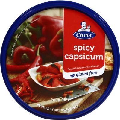 Chris’ Traditional Spicy Capsicum Dip 200g (WA)