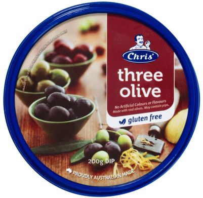 Chris’ Traditional Three Olive Dip 200g (WA)