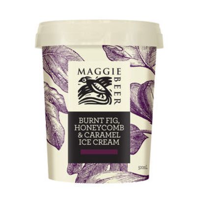 Maggie Beer Icecream Burnt Fig Honey & Caramel 500ml (WA & QLD)