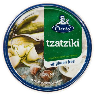 Chris’ Traditional Tzatziki Dip 200g (WA)