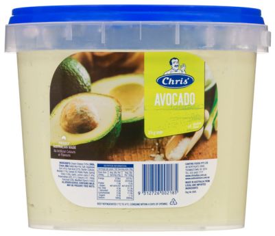 Chris’ Traditional Avocado Dip 2kg (WA)