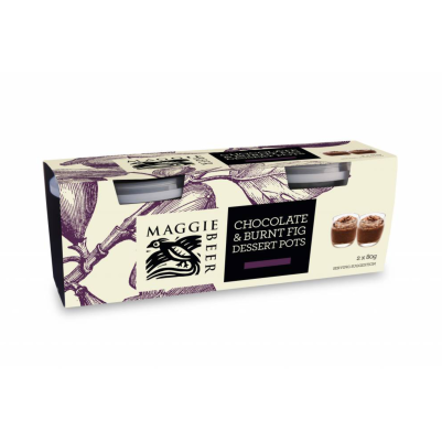 Maggie Beer Chocolate & Burnt Fig Dessert Pots 160g