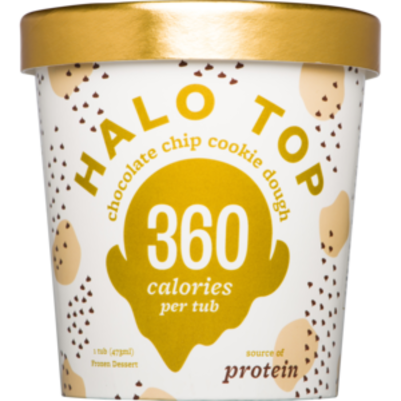 Halo Top Chocolate Chip Cookie Dough 473ml (WA & QLD)
