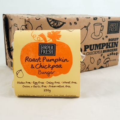 Larder Fresh Roast Pumpkin & Chickpea Burger 250g (WA)
