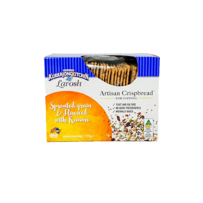 Kurrajong Kitchen Artisan Sprouted Grain & Flaxseed with Raisins (WA)