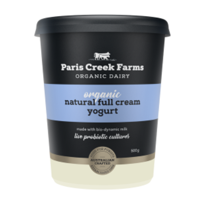 Paris Creek Farms Organic Natural Yogurt 500g (WA)