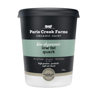 Paris Creek Farms Bio-Dynamic Low Fat Quark 450g (WA)